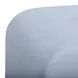 Desi Light Blue Performance Fabric Upholstered Square Ottoman