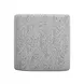 Desi Black and White Performance Fabric Upholstered Square Ottoman