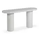 Darcy White Round Outdoor Concrete Top Occasional Table Set