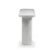 Darcy White Round Outdoor Concrete Top Occasional Table Set