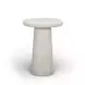 Monica Beige Outdoor Round Tall Side Table
