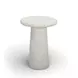 Monica Beige Outdoor Round Tall Side Table