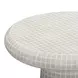 Monica Beige Outdoor Round Tall Side Table