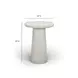 Monica Beige Outdoor Round Tall Side Table