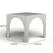 Tomlin Cream Performance Fabric 35" Square Game Table