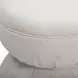 Tomlin Cream Performance Fabric 35" Square Game Table and Round Ottoman Set of 2