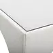 Tomlin Cream Performance Fabric 35" Square Game Table and Round Ottoman Set of 2
