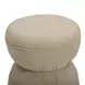 Tomlin Tan Performance Fabric 35" Square Game Table and Round Ottoman Set of 2