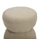 Tomlin Tan Performance Fabric 35" Square Game Table and Round Ottoman Set of 2