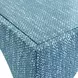 Tomlin Teal Performance Fabric 35" Square Game Table and Round Ottoman Set of 2