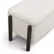 Abby Cream Upholstered Storage Accent Bench