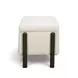 Abby Cream Upholstered Storage Accent Bench
