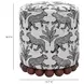 Dex Cream Leopard Jacquard Ottoman