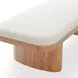 Ollie White Performance Boucle Large Bench