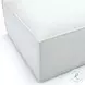 Mindy Cream Chenille Basketweave Square Ottoman
