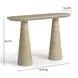 Sandra Travertine 47" Outdoor Console Table