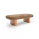 Ollie Taupe 57" Large Bench