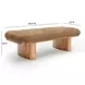 Ollie Taupe 57" Large Bench