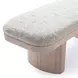 Ollie Neutral Floral Performance Fabric Upholstered 48" Accent Bench