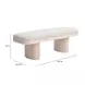 Ollie Neutral Floral Performance Fabric Upholstered 48" Accent Bench