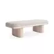 Ollie Neutral Floral Performance Fabric Upholstered 57" Accent Bench