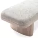 Ollie Neutral Floral Performance Fabric Upholstered 57" Accent Bench