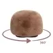 Oopa Taupe Performance Fabric Upholstered Swivel Round Ottoman