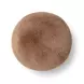 Oopa Taupe Performance Fabric Upholstered Swivel Round Ottoman