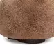 Oopa Taupe Performance Fabric Upholstered Swivel Round Ottoman