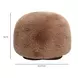 Oopa Taupe Performance Fabric Upholstered Swivel Round Ottoman