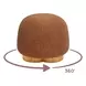 Oopa Bronze Performance Boucle Upholstered Swivel Round Ottoman