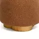 Oopa Bronze Performance Boucle Upholstered Swivel Round Ottoman