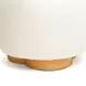 Oopa Cream Performance Boucle Upholstered Swivel Round Ottoman