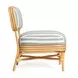 Dorine Mint Green and White Performance Fabric Upholstered Accent Chair