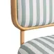 Dorine Mint Green and White Performance Fabric Upholstered Accent Chair