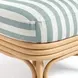 Dorine Mint Green and White Performance Fabric Upholstered Accent Chair