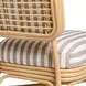 Dorine Khaki and White Performance Fabric Upholstered Accent Chair
