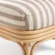 Dorine Khaki and White Performance Fabric Upholstered Accent Chair