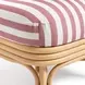 Dorine Cherry and White Performance Fabric Upholstered Accent Chair
