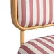 Dorine Cherry and White Performance Fabric Upholstered Accent Chair