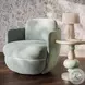 Wolfie Mint Green Velvet Swivel Chair