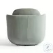 Wolfie Mint Green Velvet Swivel Chair