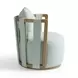 Paolo Mint Green Swivel Chair