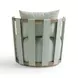 Paolo Mint Green Swivel Chair