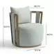 Paolo Mint Green Swivel Chair