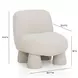 Stomp Cream Performance Fabric Upholstered Accent Chair