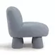 Stomp Blue Performance Fabric Upholstered Accent Chair