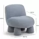 Stomp Blue Performance Fabric Upholstered Accent Chair