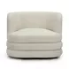 Beckham Cream Performance Fabric Upcycled Living Room Set