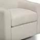 Thao Cream Upholstered Swivel Accent Chair
